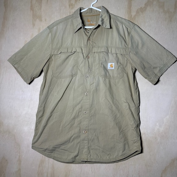 CARHARTT FORCE® RIDGEFIELD SOLID SHORT SLEEVE SHIRT Medium - Picture 1 of 8